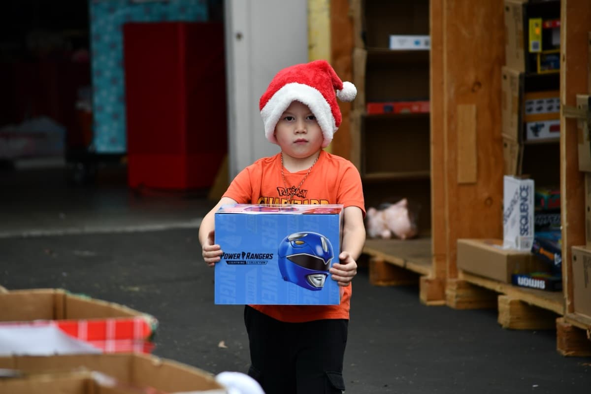 SVM team during the annual holiday toy drive