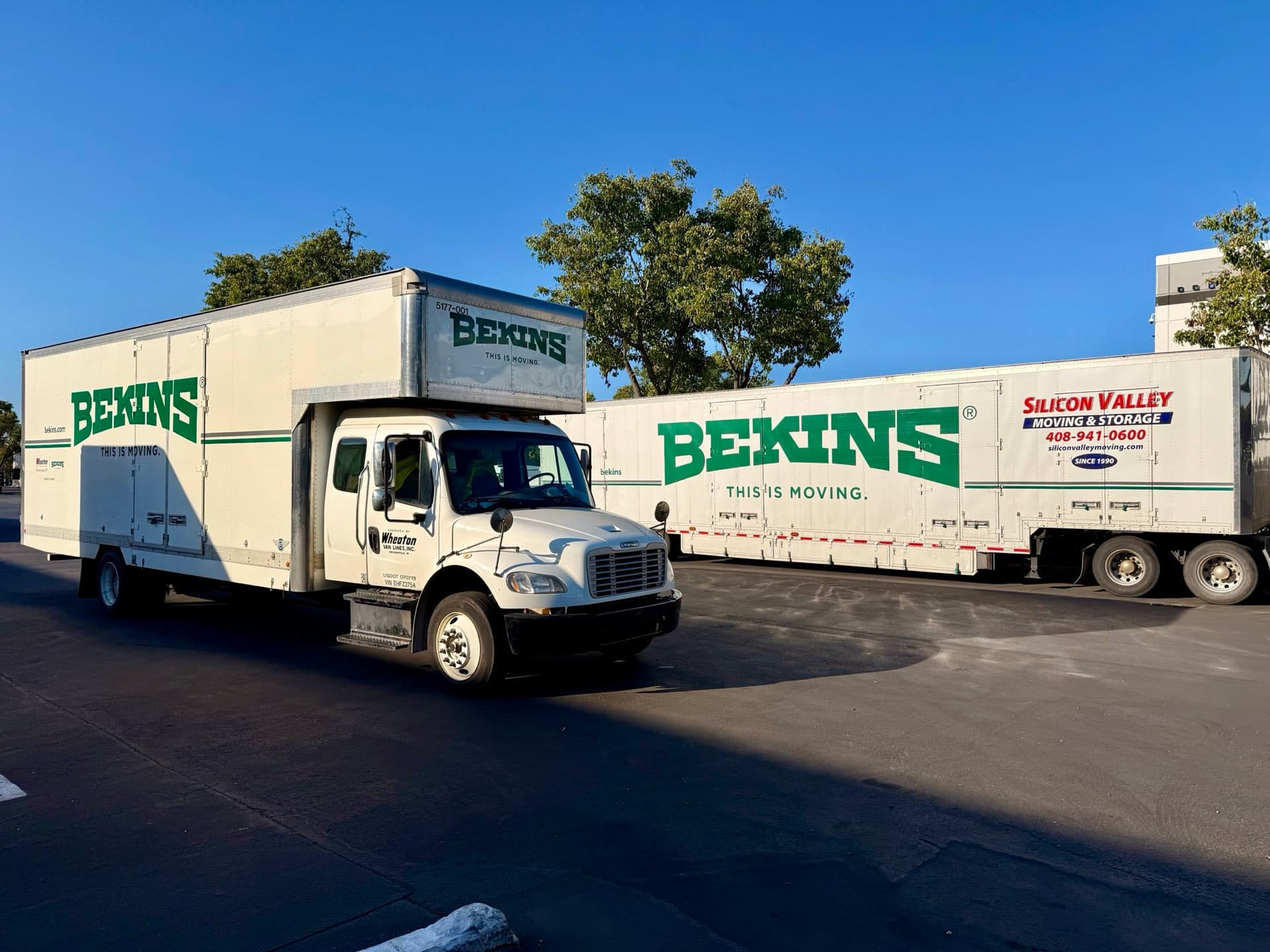 Moving truck at a residential home